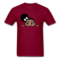 Puff Roses Girl - burgundy