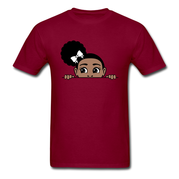 Puff Roses Girl - burgundy