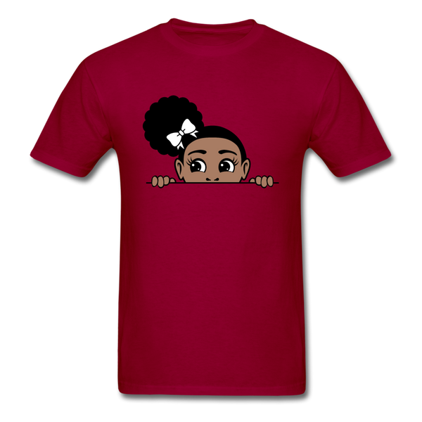 Puff Roses Girl - dark red