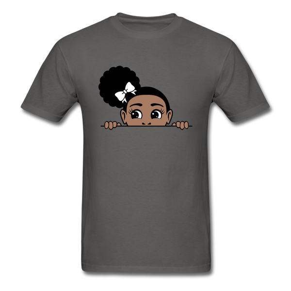 Puff Roses Girl - charcoal