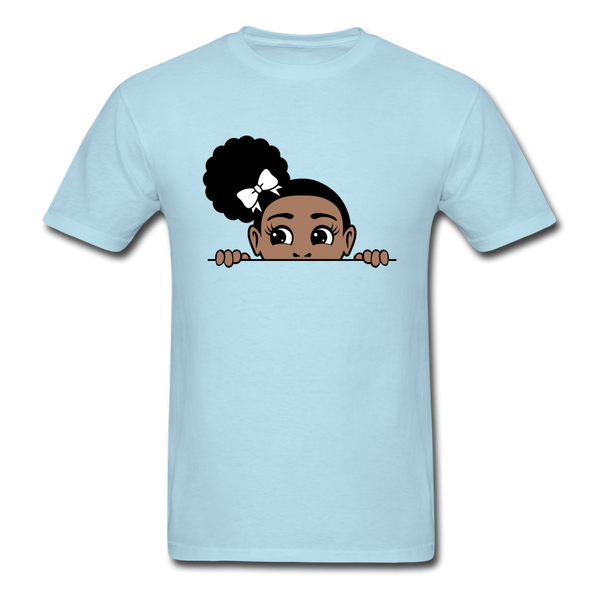 Puff Roses Girl - powder blue