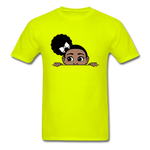 Puff Roses Girl - safety green