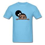 Puff Roses Girl - aquatic blue