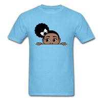 Puff Roses Girl - aquatic blue