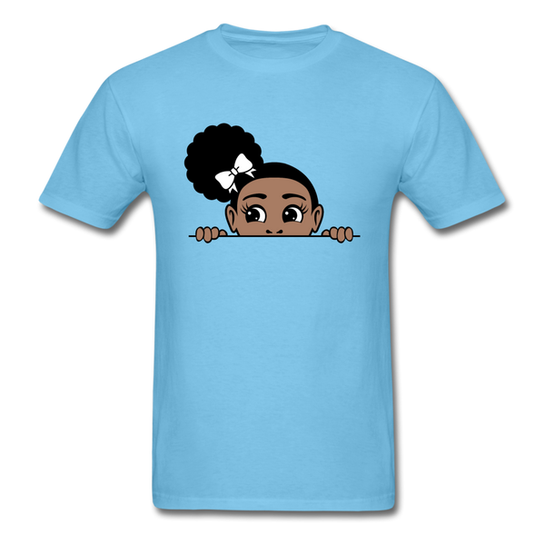 Puff Roses Girl - aquatic blue