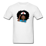 Afro Nurse - white