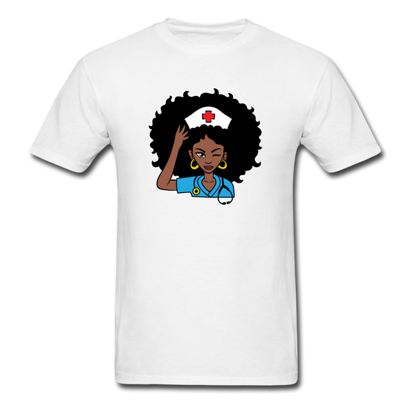 Afro Nurse - white