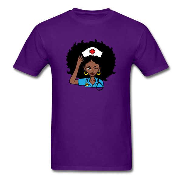 Afro Nurse - purple