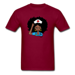 Afro Nurse - burgundy