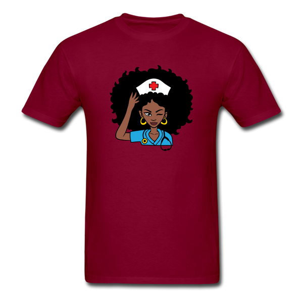 Afro Nurse - burgundy