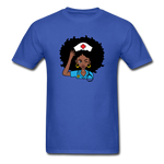 Afro Nurse - royal blue