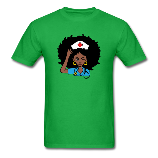 Afro Nurse - bright green