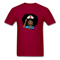 Afro Nurse - dark red