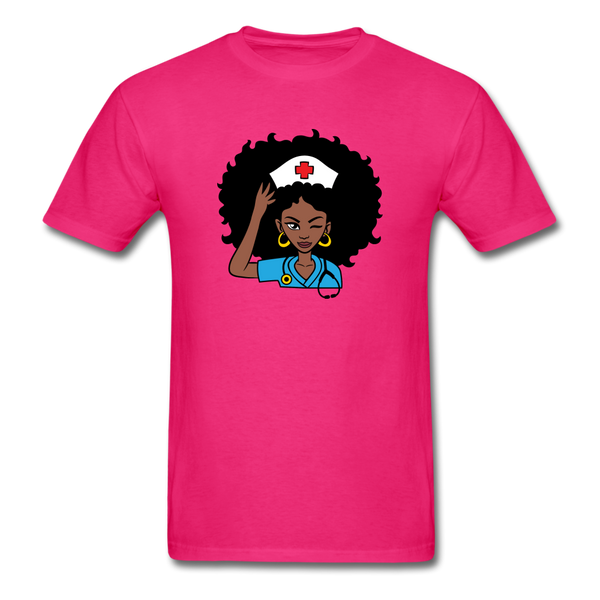 Afro Nurse - fuchsia