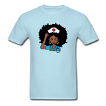 Afro Nurse - powder blue