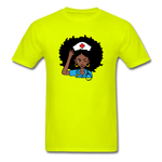 Afro Nurse - safety green