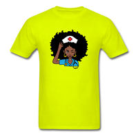 Afro Nurse - safety green