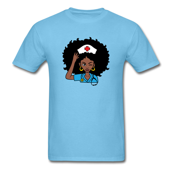 Afro Nurse - aquatic blue