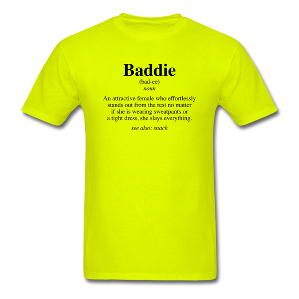 Baddie Definition - safety green
