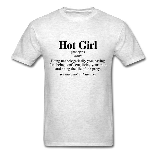 HOT GIRL SUMMER DEFINITION - light heather gray