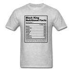 Black King Nutritional Facts - heather gray