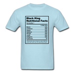 Black King Nutritional Facts - powder blue