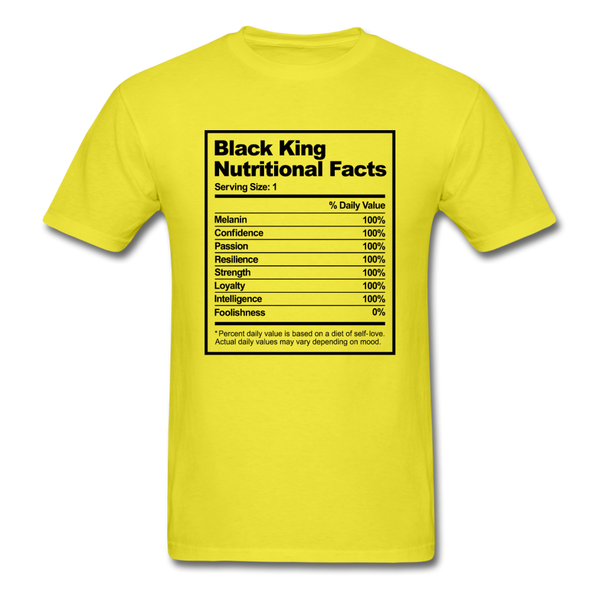 Black King Nutritional Facts - yellow