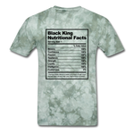 Black King Nutritional Facts - military green tie dye