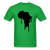 Afrrica Continent Drip - bright green