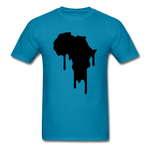 Afrrica Continent Drip - turquoise