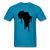 Afrrica Continent Drip - turquoise