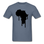 Afrrica Continent Drip - denim