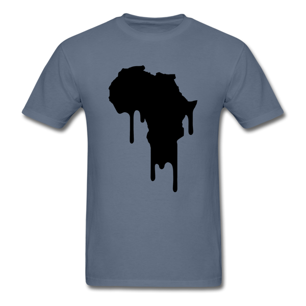 Afrrica Continent Drip - denim