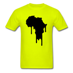 Afrrica Continent Drip - safety green