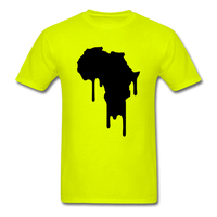 Afrrica Continent Drip - safety green