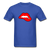 Lips - royal blue