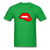 Lips - bright green