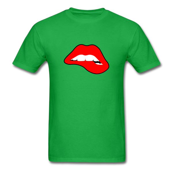 Lips - bright green