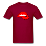 Lips - dark red