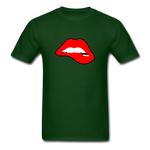 Lips - forest green
