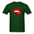 Lips - forest green