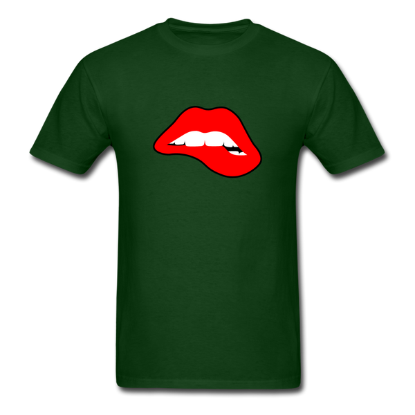 Lips - forest green