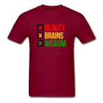 Beauty Brain Wisdom - burgundy