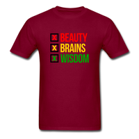 Beauty Brain Wisdom - burgundy