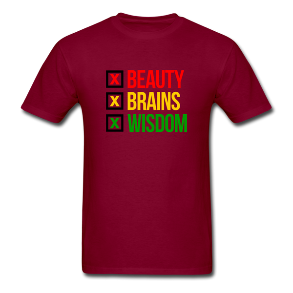 Beauty Brain Wisdom - burgundy