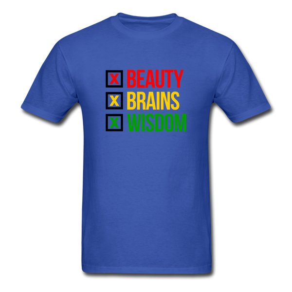 Beauty Brain Wisdom - royal blue
