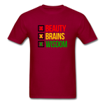 Beauty Brain Wisdom - dark red