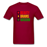 Beauty Brain Wisdom - dark red