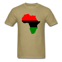 Africa Map - khaki