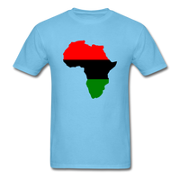 Africa Map - aquatic blue